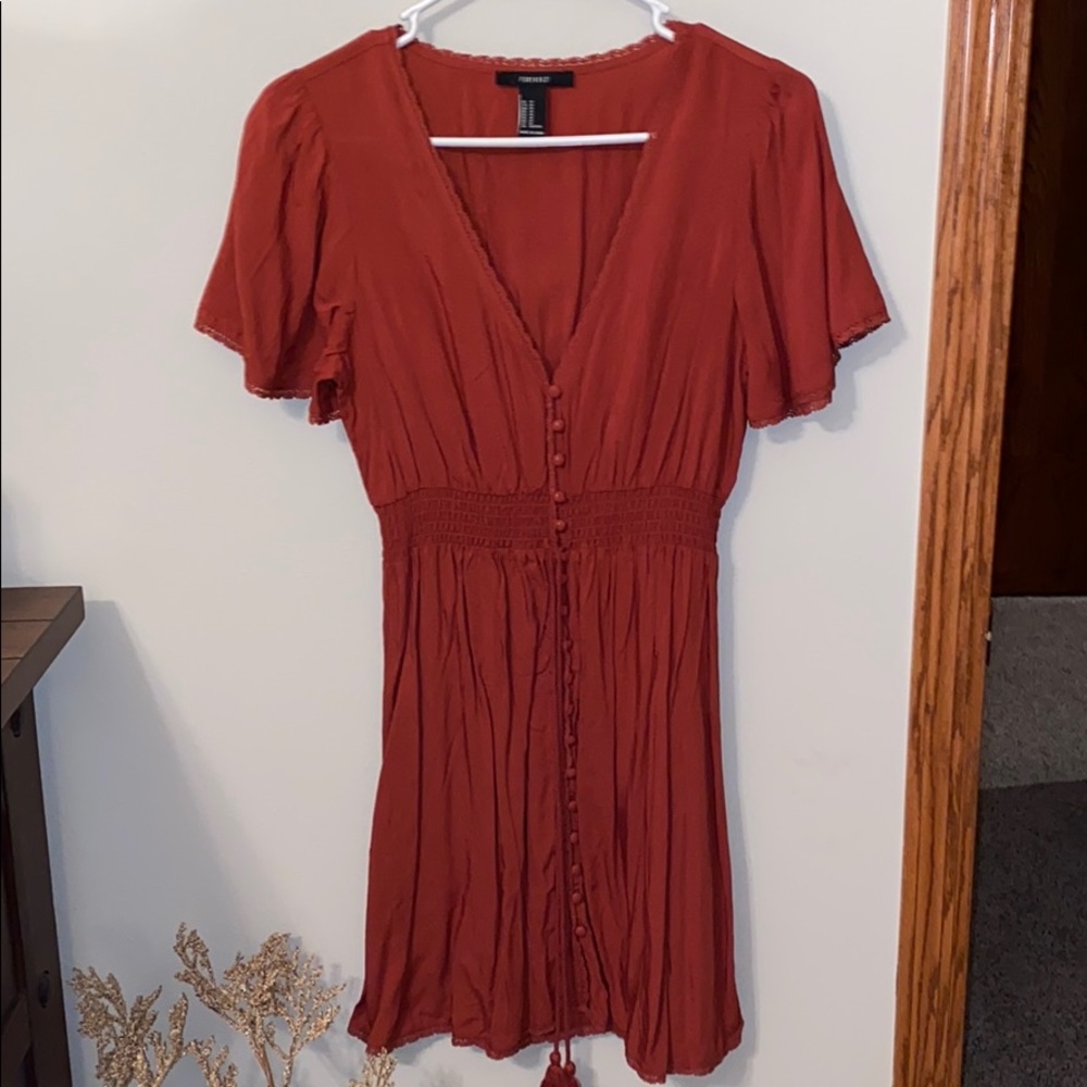 Forever 21 burnt red dress